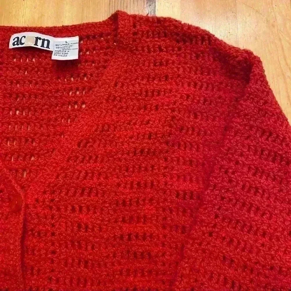 Acorn red knitted